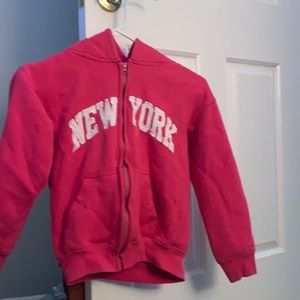 Pink New York zip up